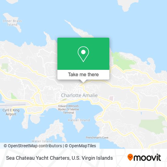 Mapa Sea Chateau Yacht Charters