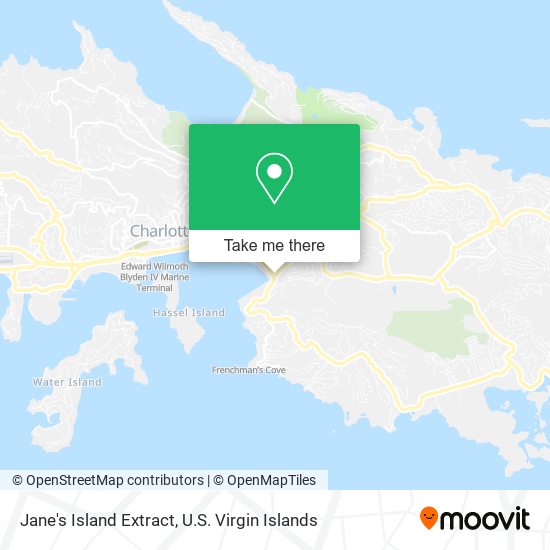 Jane's Island Extract map