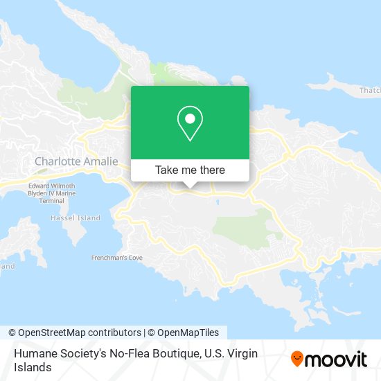 Humane Society's No-Flea Boutique map