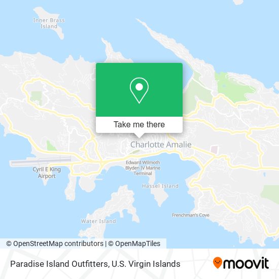 Mapa Paradise Island Outfitters