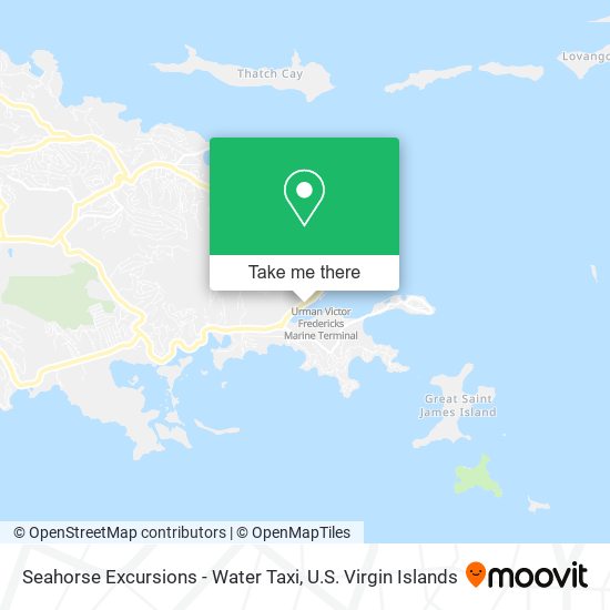 Seahorse Excursions - Water Taxi map