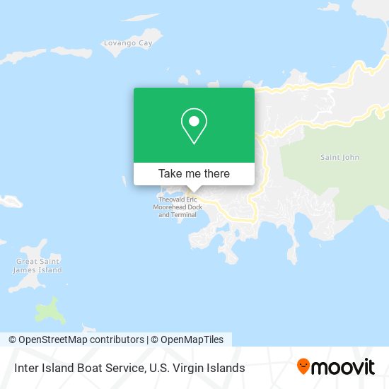 Inter Island Boat Service map