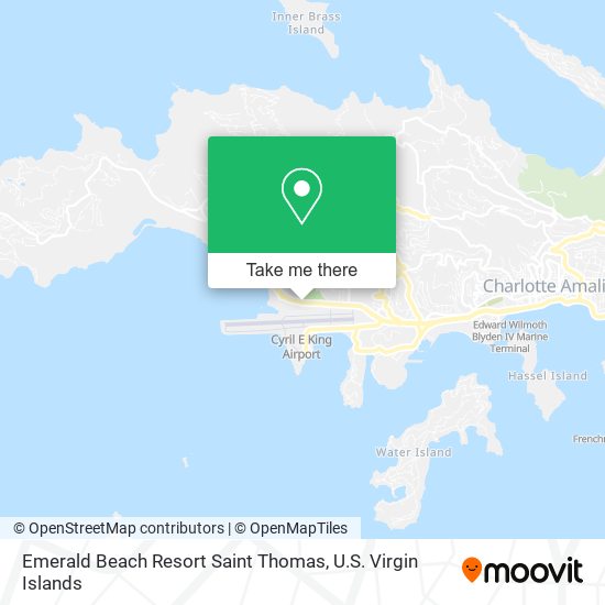 Emerald Beach Resort Saint Thomas map