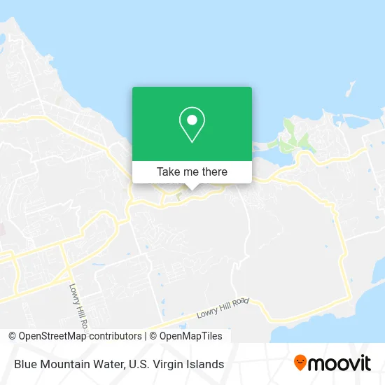 Blue Mountain Water map