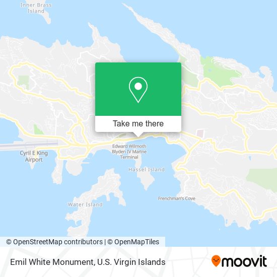 Emil White Monument map