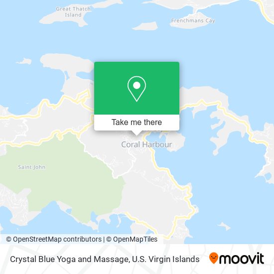 Mapa Crystal Blue Yoga and Massage