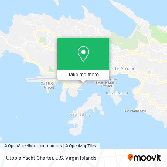 Utopia Yacht Charter map