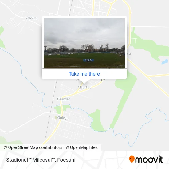 Stadionul ""Milcovul"" map