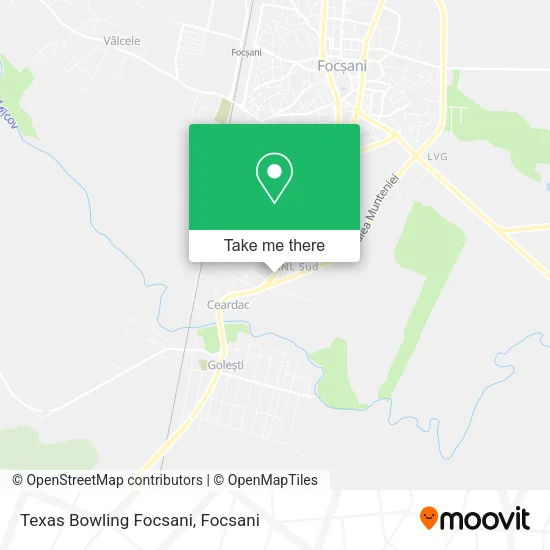 Texas Bowling Focsani map