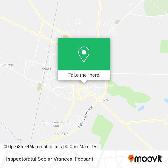 Inspectoratul Scolar Vrancea map