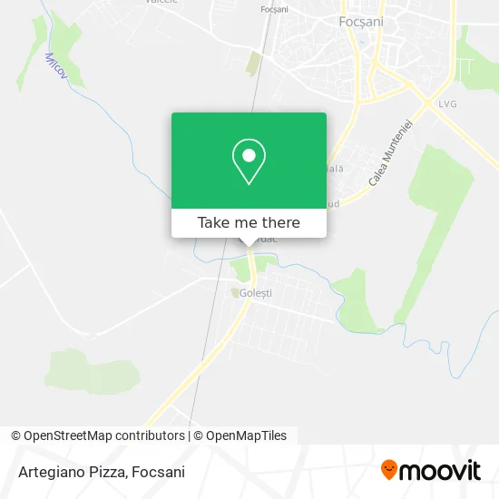 Artegiano Pizza map
