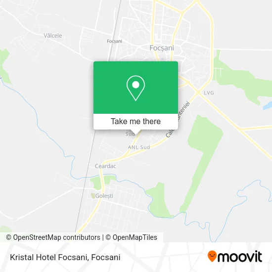 Kristal Hotel Focsani map