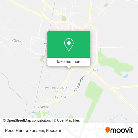 Peco Hanifa Focsani map