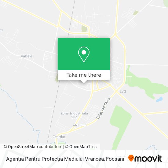 Agenția Pentru Protecția Mediului Vrancea map