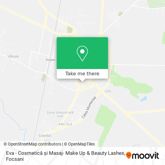 Eva - Cosmetică și Masaj- Make Up & Beauty Lashes map