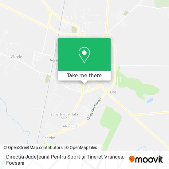 Direcția Județeană Pentru Sport și Tineret Vrancea map