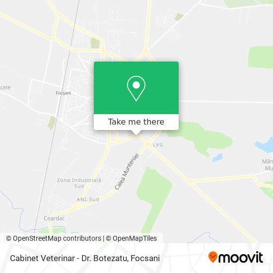 Cabinet Veterinar - Dr. Botezatu map