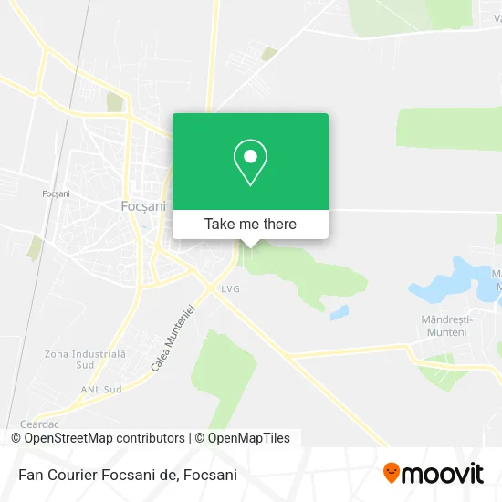 Fan Courier Focsani de map