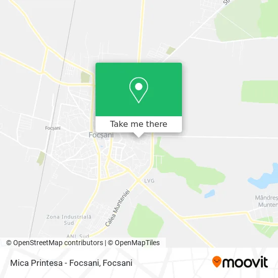 Mica Printesa - Focsani map