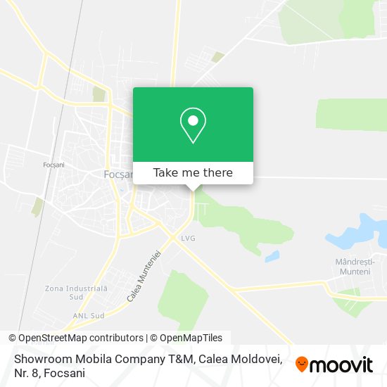 Showroom Mobila Company T&M, Calea Moldovei, Nr. 8 map