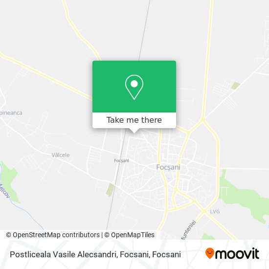 Postliceala Vasile Alecsandri, Focsani map