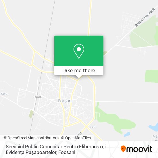 Serviciul Public Comunitar Pentru Eliberarea și Evidența Pașapoartelor map