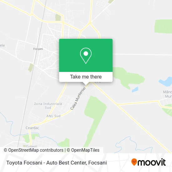Toyota Focsani - Auto Best Center map