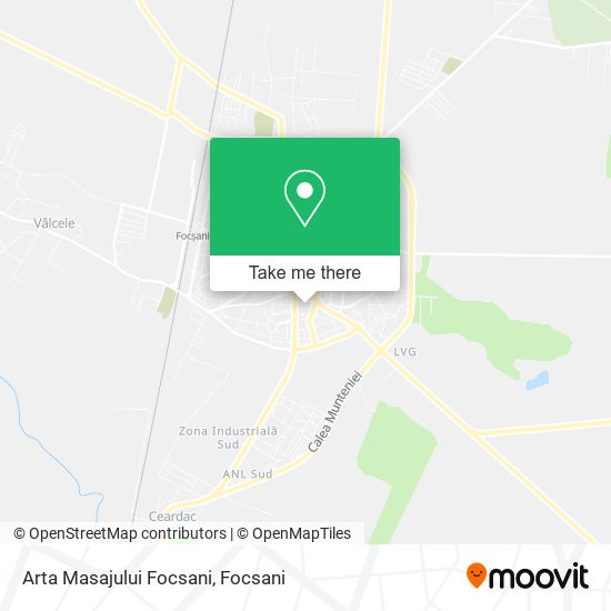 Arta Masajului Focsani map