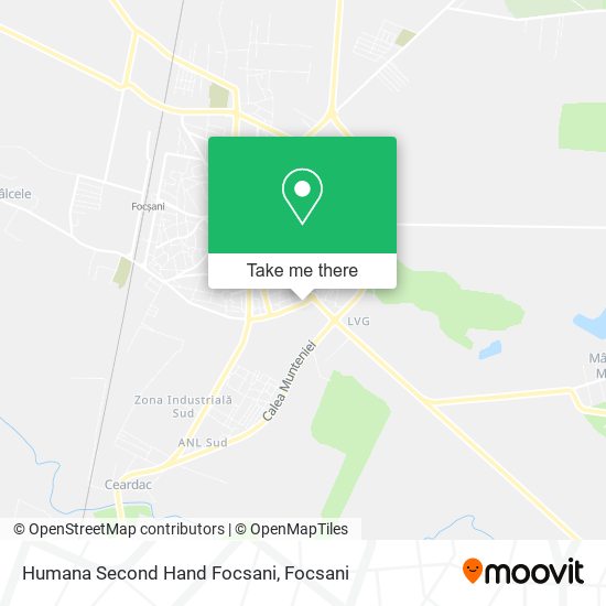 Humana Second Hand Focsani map