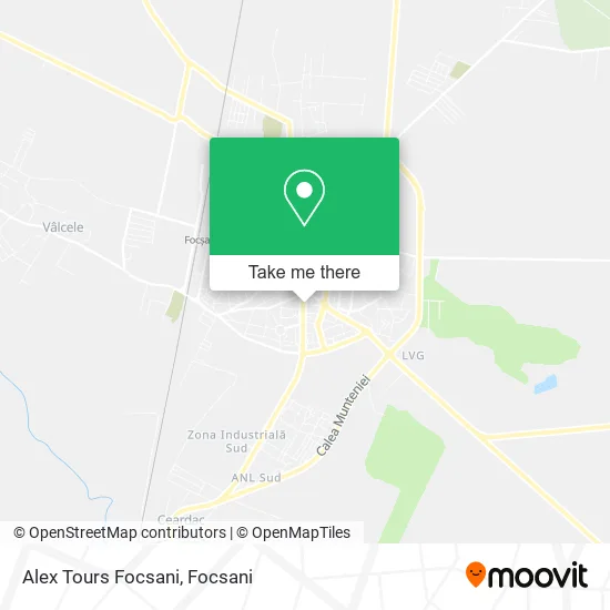 Alex Tours Focsani map