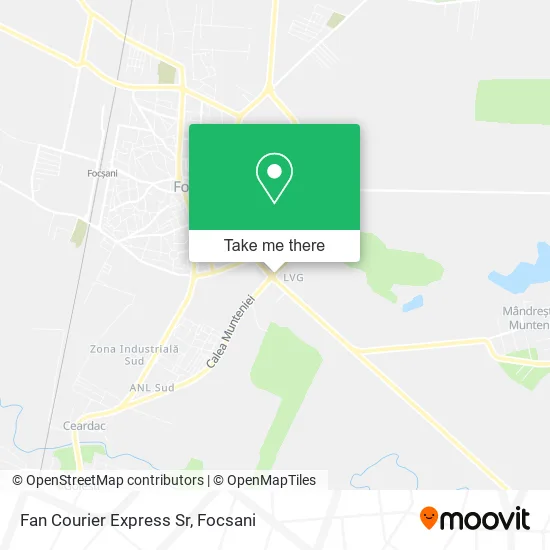 Fan Courier Express Sr map