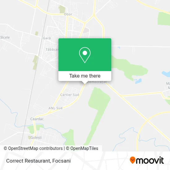 Correct Restaurant map