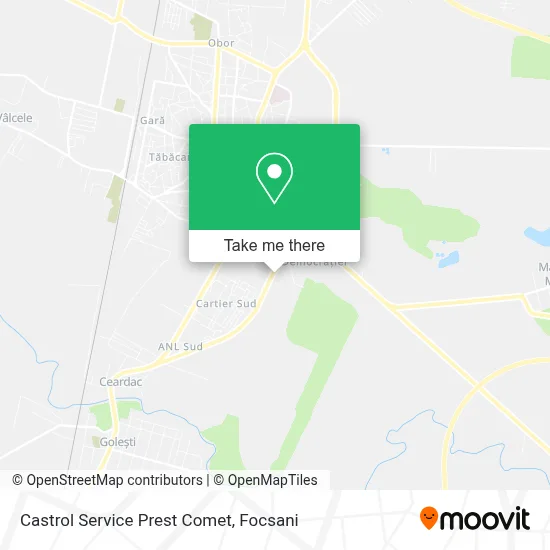 Castrol Service Prest Comet map