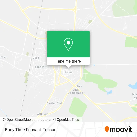 Body Time Focsani map