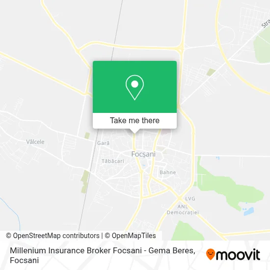 Millenium Insurance Broker Focsani - Gema Beres map