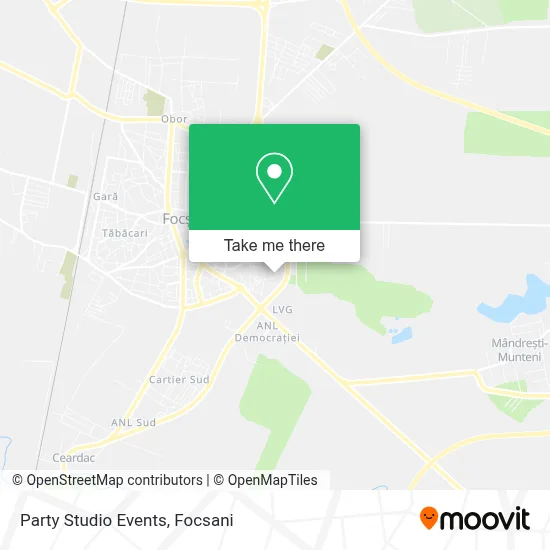 Party Studio Events map