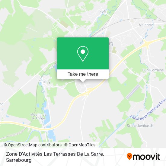 Zone D'Activités Les Terrasses De La Sarre map