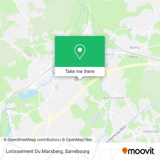 Lotissement Du Marxberg map