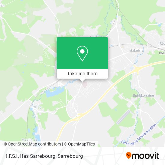 I.F.S.I. Ifas Sarrebourg map