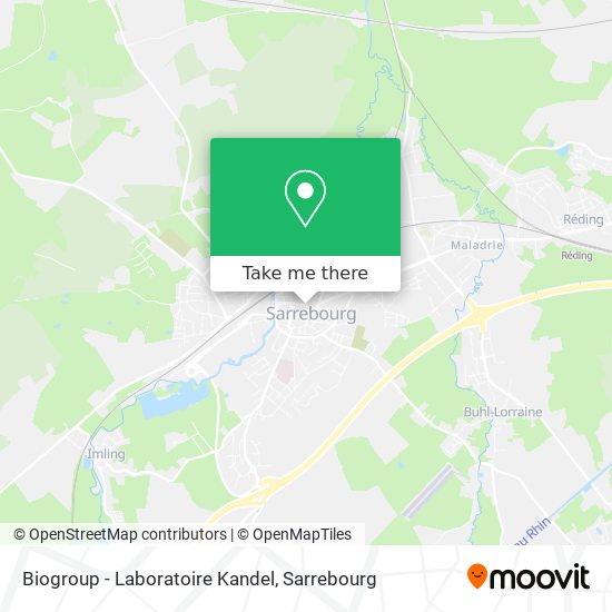 Biogroup - Laboratoire Kandel map