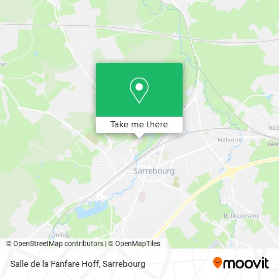 Salle de la Fanfare Hoff map