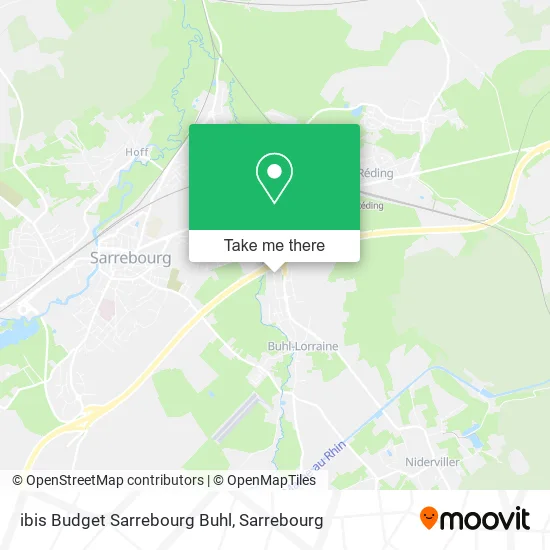 ibis Budget Sarrebourg Buhl map