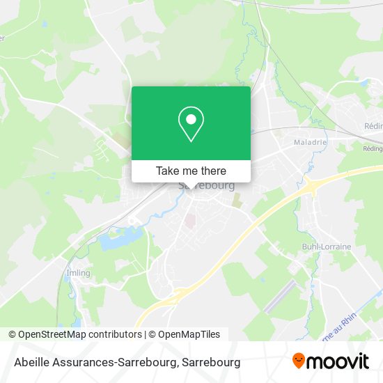 Abeille Assurances-Sarrebourg map