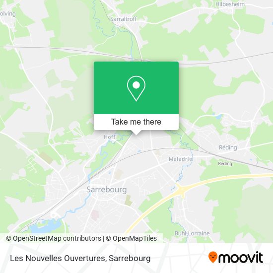 Les Nouvelles Ouvertures map