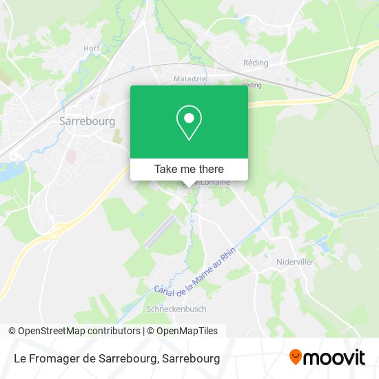 Le Fromager de Sarrebourg map