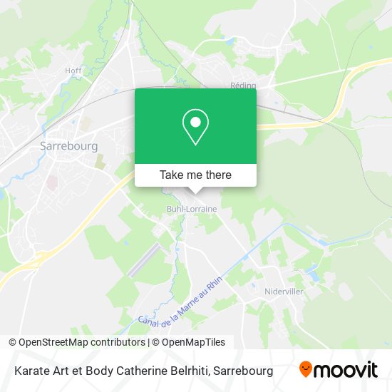 Karate Art et Body Catherine Belrhiti map