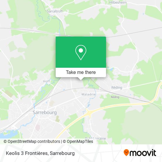 Keolis 3 Frontières map