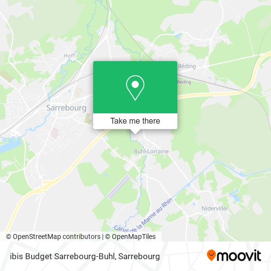 ibis Budget Sarrebourg-Buhl map