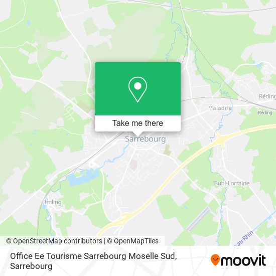 Office Ee Tourisme Sarrebourg Moselle Sud map