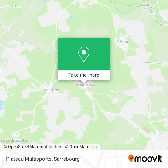 Plateau Multisports map